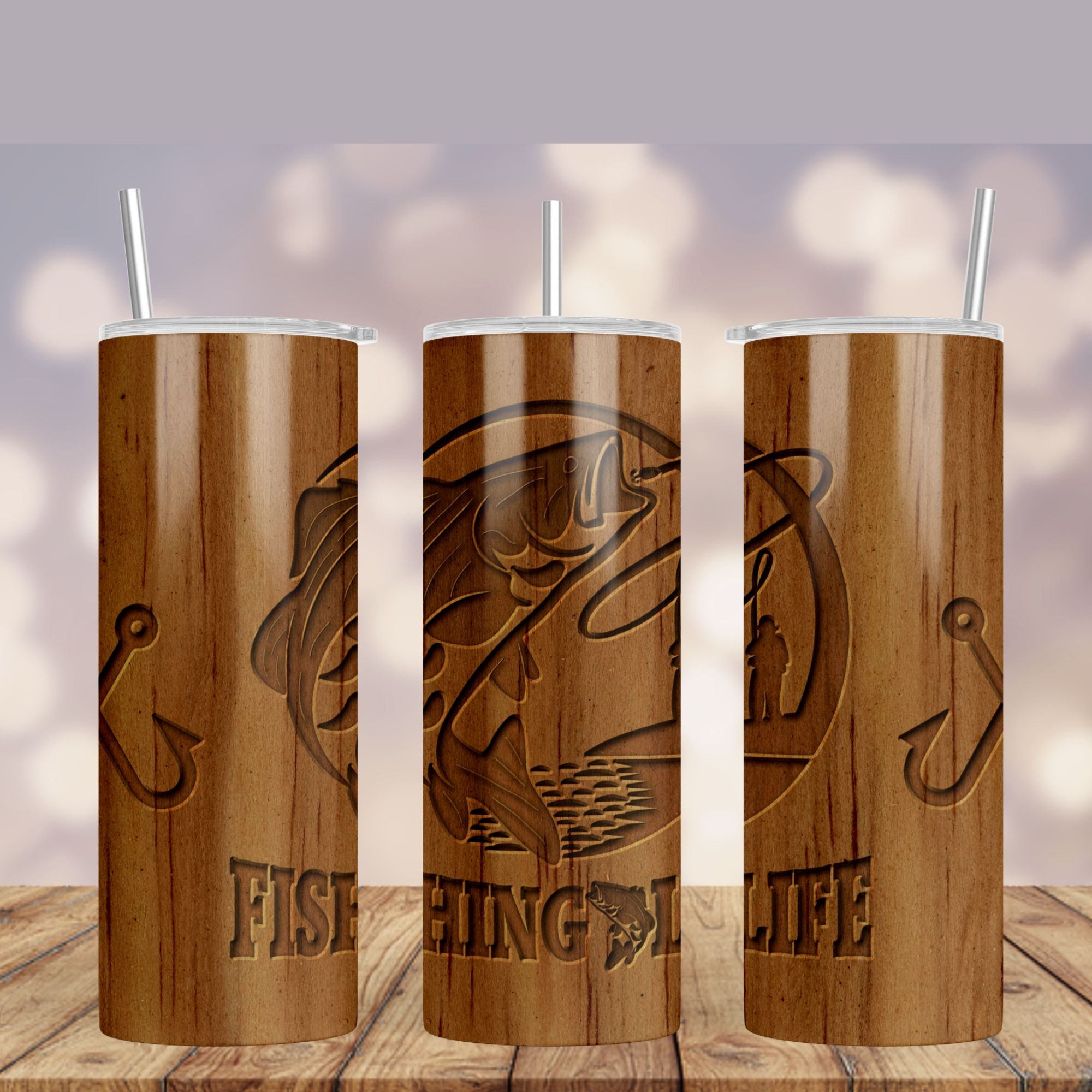 Bundle Hunting, Birds Hunting,and Fishing Tumbler Designs 20oz Skinny