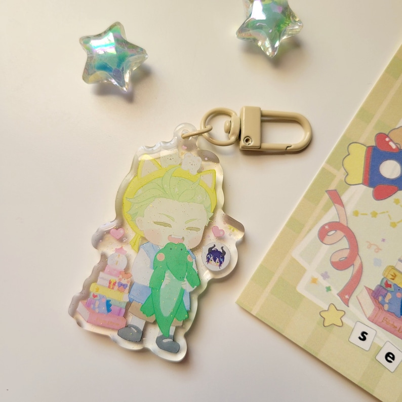 twisted wonderland sebek zigvolt keychain charm