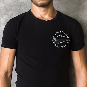North Atlantic Right Whale Shirt, Most Endangered Whale In The World, Marine Biology, Save the Whales, Conservation Shirt