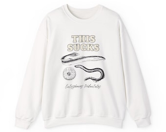 This Sucks Lamprey Sweatshirt, Funny Marine Biology Pun Sweater