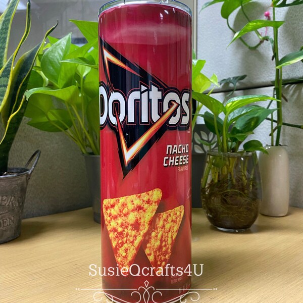 Doritos Nacho Cheese Tumbler, Nacho Cheese Doritos lover gift, Nacho Cheese Doritos, Doritos Sublimation Tumbler, Gift for fun, unique gift