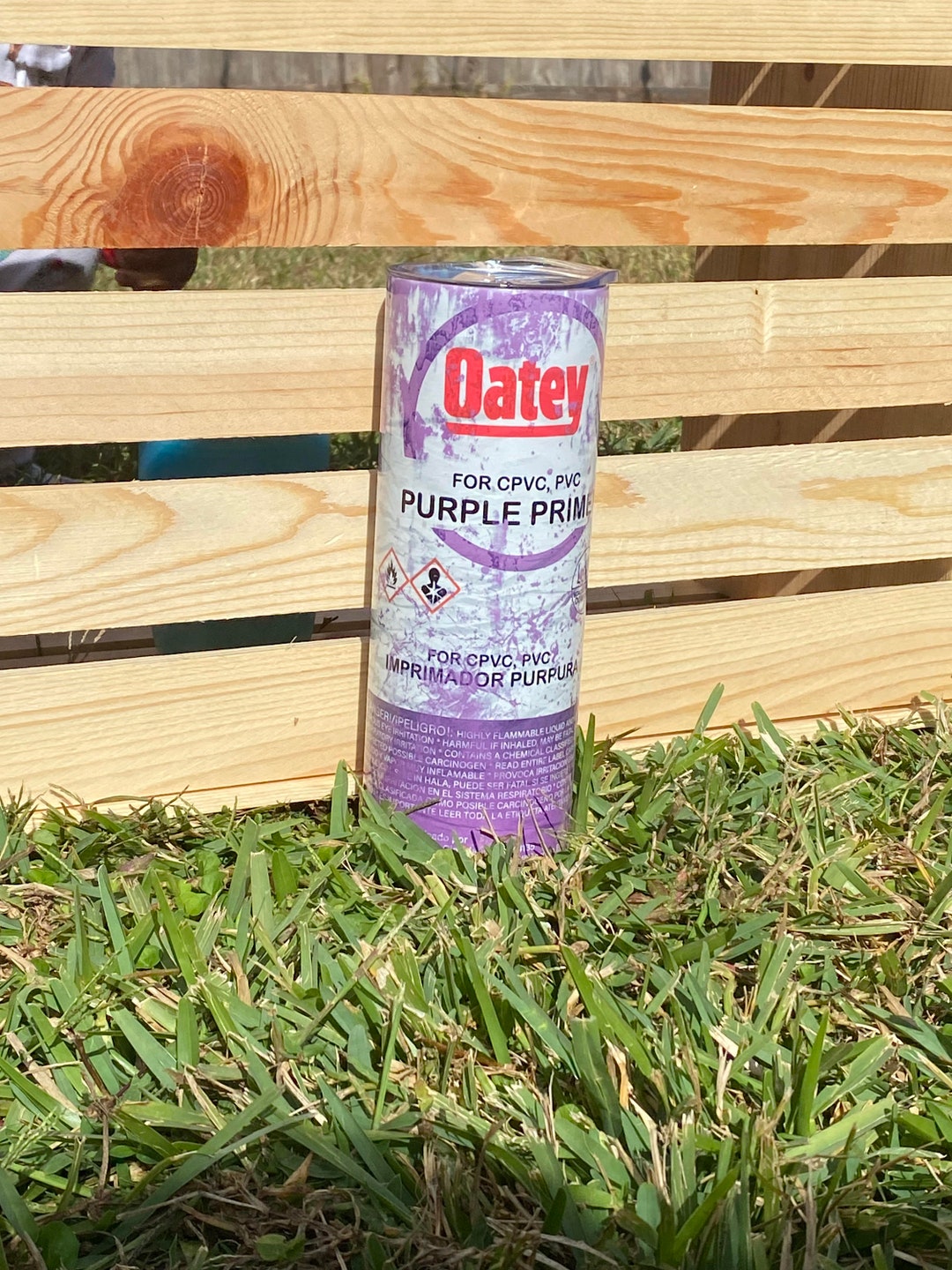 Plumbers Tumbler Purple Primer Coaster Purple Primer Sublimation