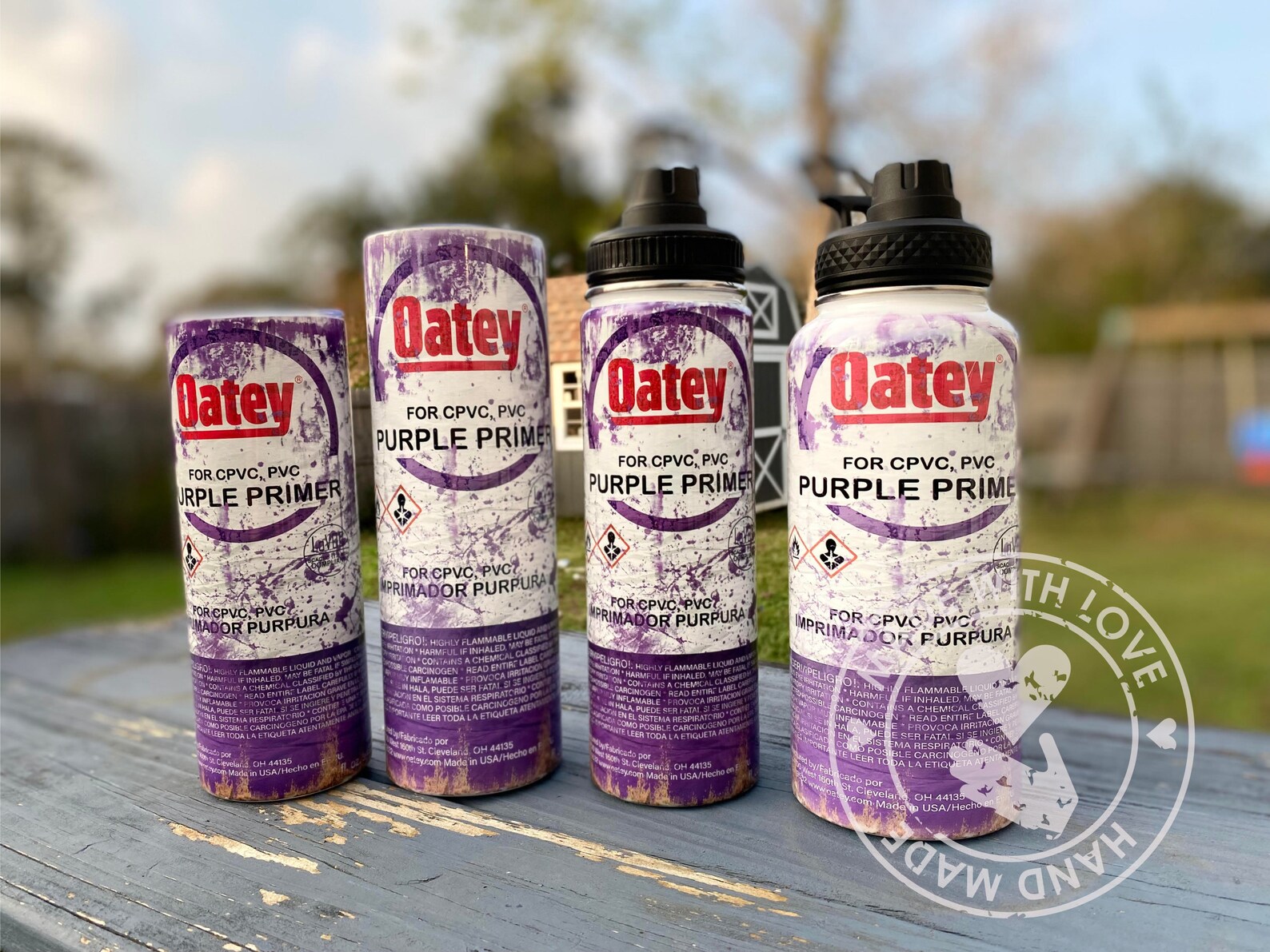 Plumbers Tumbler Purple Primer Coaster Purple Primer Sublimation