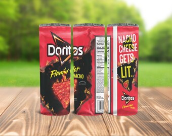 Doritos flamin hot Tumbler| Doritos Lover gift | Flamin Hot Doritos | Doritos Gift | Doritos Car Coasters | Gift for doritos lover,