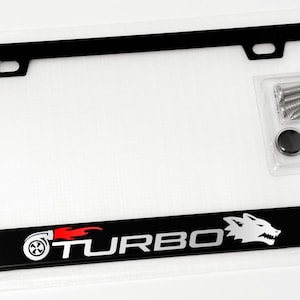 Boosted 5.0 Coyote Mustang GT License Plate Frame Turbo Coyote