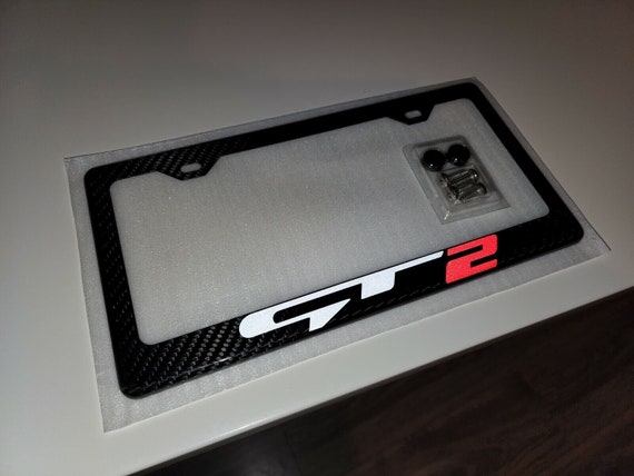 Reflective Stinger GT2 Black Real 100 Carbon Fiber License Plate