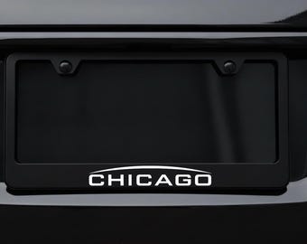 Targa Auto Chicago Bears | Design Fibra Di Carbonio | Metallo 6x12 Pollici | Rico Industries