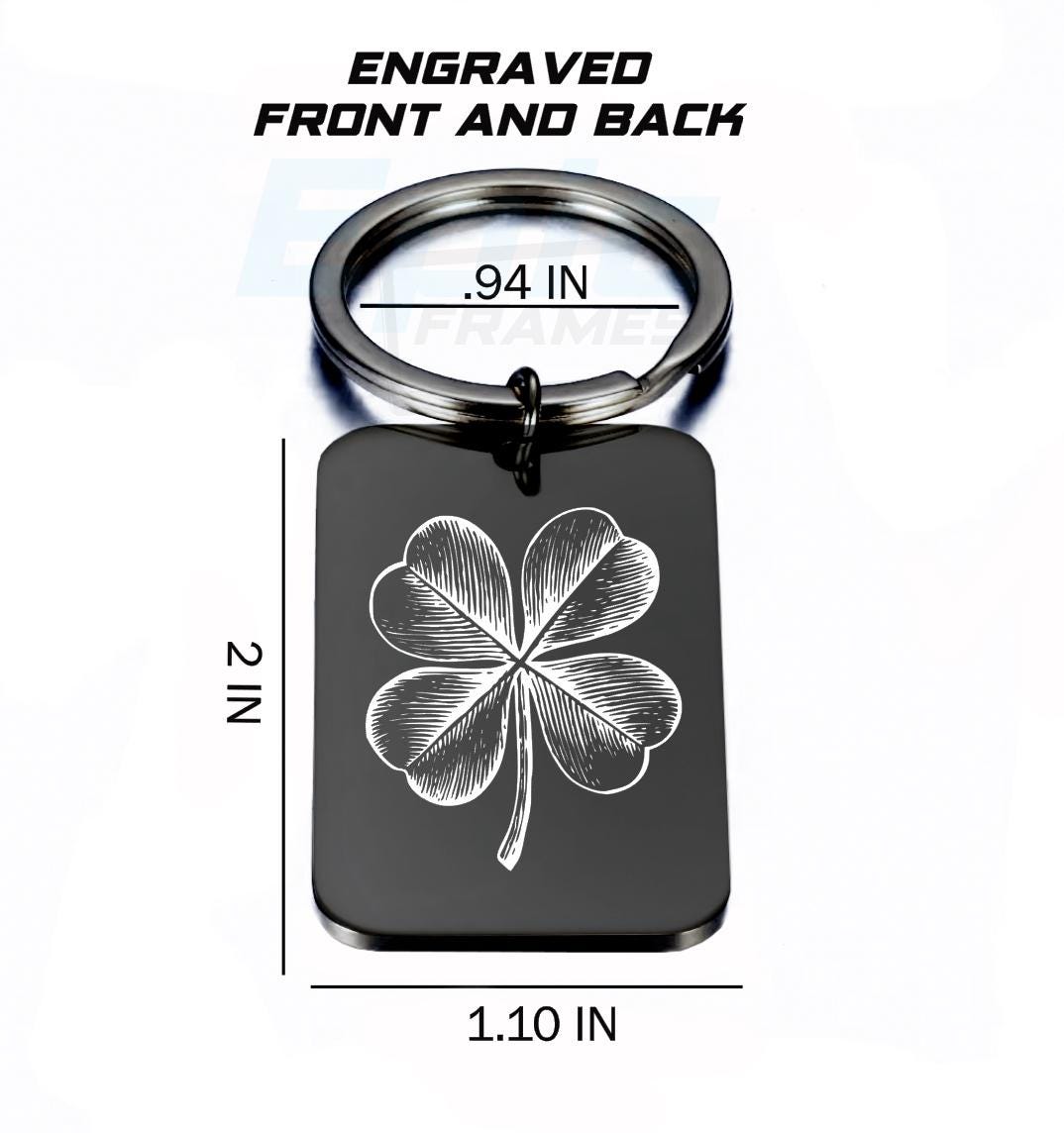 小物 surgery clover logo 4 keycharm Lucky Charm 