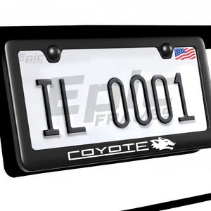 Coyote Stainless Steel License Plate Frame for Mustang GT 5.0