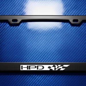 Honda HPD License Plate Frame Official Licensed Premium Black Metal