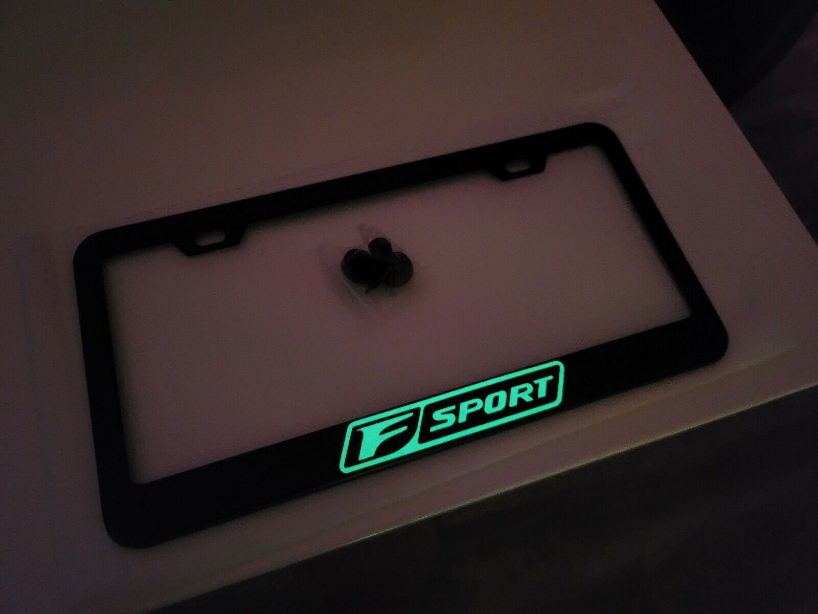 thumbnail image 2 of F Sport Lexus Stainless Steel License Plate Frame – Black Finished Holder 2 of 3