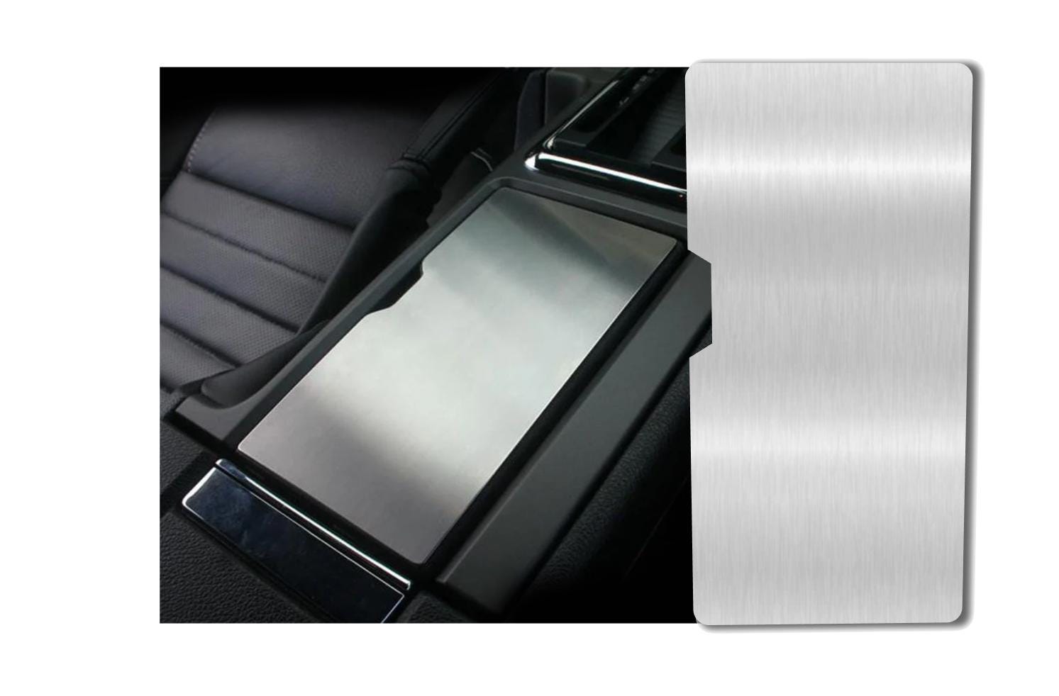 American Car Craft Center Console Trim Panel For 2010-2014 Mustang – Brushed Stainless
