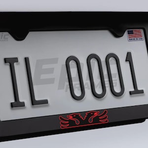 Red & Black albanische Adler Flagge schwarz Edelstahl / W Schrauben