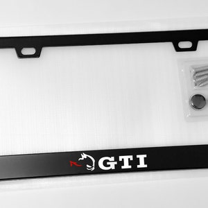 Vw gti on sale license plate frame