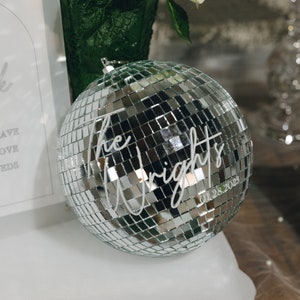 Personalizable Disco Ball | Weddings, Socials, Showers, Events, Parties