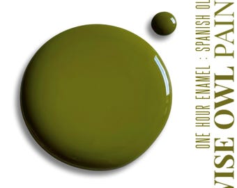 Wise Owl One Hour Enamel Paint - Spanish Olive