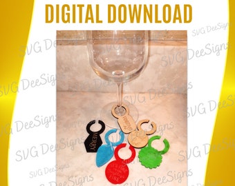 Wine Charms | Charms for Wine | Holiday Wine Charms