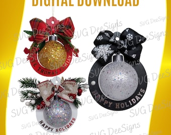 Ornament Frame | Ornament SVG | Ornament Christmas | Custom Ornament | Christmas Ornament Frame