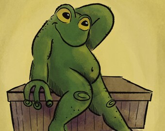 Digital frog poster download