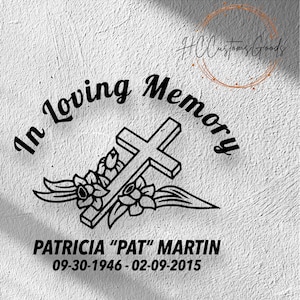 Memorial Decals | Personalized Memorial Decals | Tribute to a Loved One | In Memory Decals | In Loving Memory | Truck Decals
