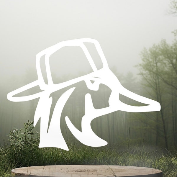 Duck With Backwards Hat Decal Etsy