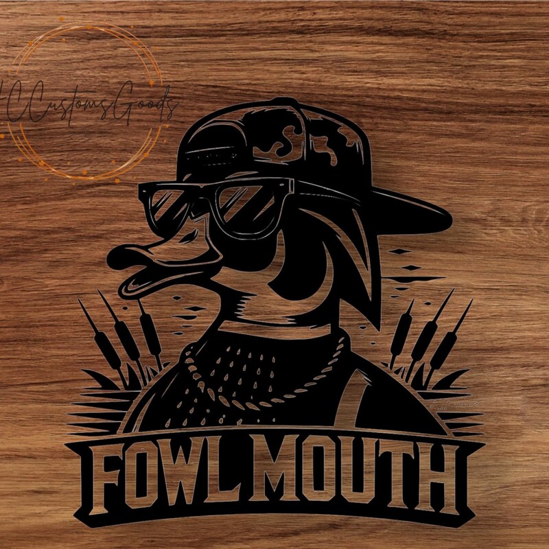 thumbnail image 2 of Smokin' Quack Duck Hunting Decal – White Vinyl Sticker For Truck, Gun, Bow, Window 2 of 4