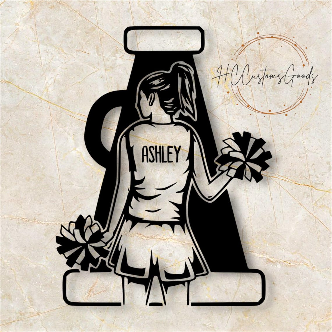 Personalized Cheerleader Vinyl Decal | Team Gift, Window Sticker - Etsy