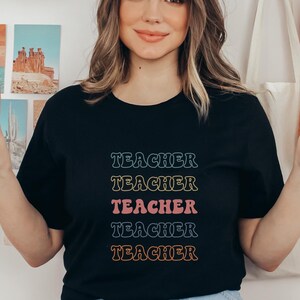 Teacher Shirt, Teacher Gift, Teacher Team Shirt, Back to School Shirt, Teacher Appreciation Tee, Retro Teacher Shirt, Gift for Teacher