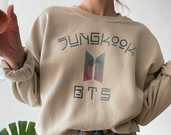 BTS Kpop Sweater, BTS army sweatshirt, Jungkook BTS, Bts member shirt, girlfriend gifts, Kpop shirt, Bts fan, Gifts for Her, Bts merch