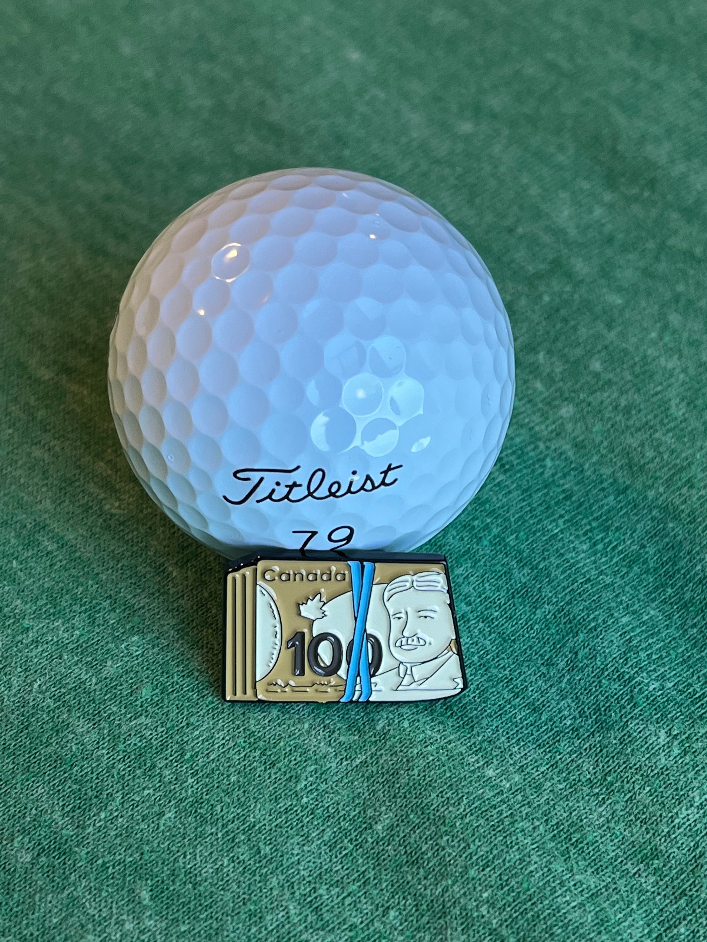 Peahefy Accessoire de golf, marqueur de balle magnétique, accessoire de golf  d'élément de réparation de divot en alliage de zinc élégant 
