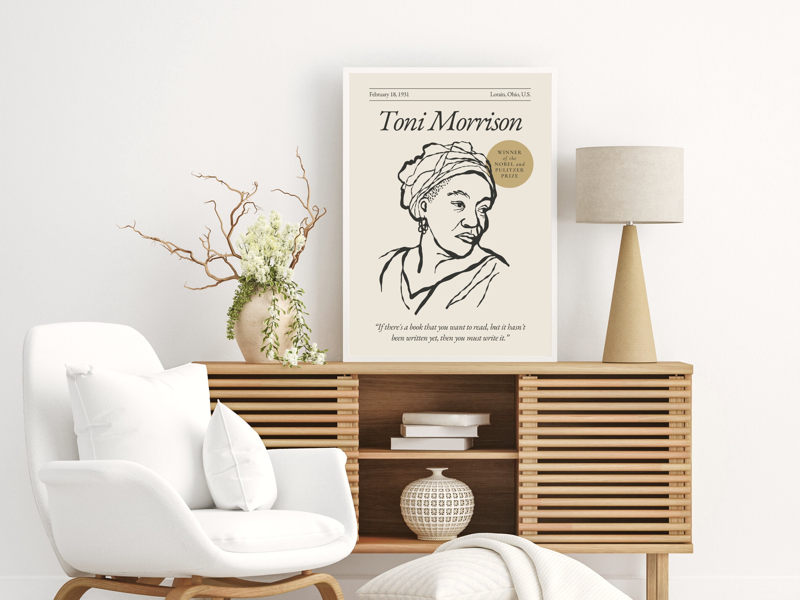 Toni Morrison Poster authors Series Writers Wall Art - Etsy
