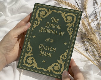 Personalized Vintage Lyrical Journal: Custom Name Gift for Songwriter