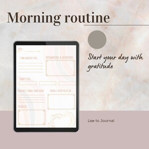 Daily Gratitude Journal, Digital Journal, GoodNotes, Morning routine, Daily Journal