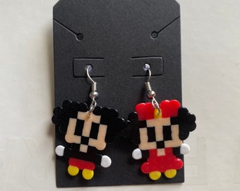 Mini Mickey and Minnie Mouse Earrings