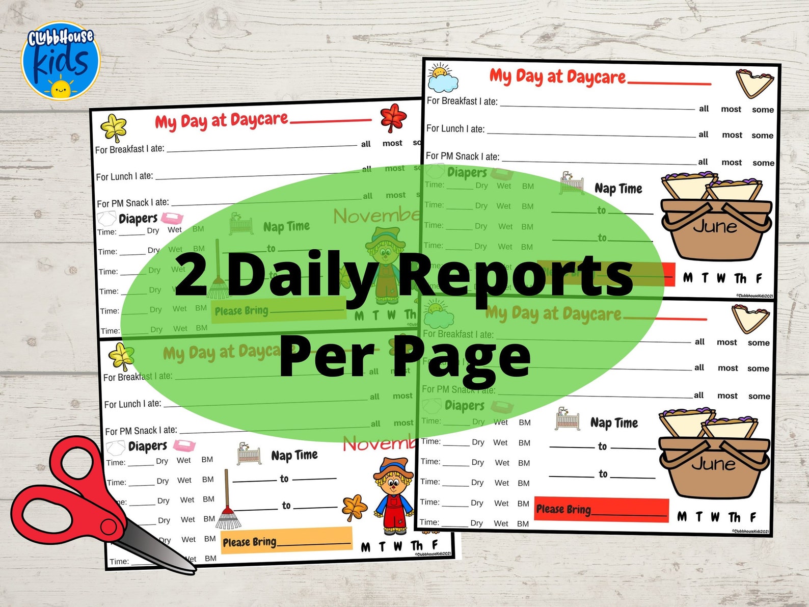 Childcare Daily Report Etsy