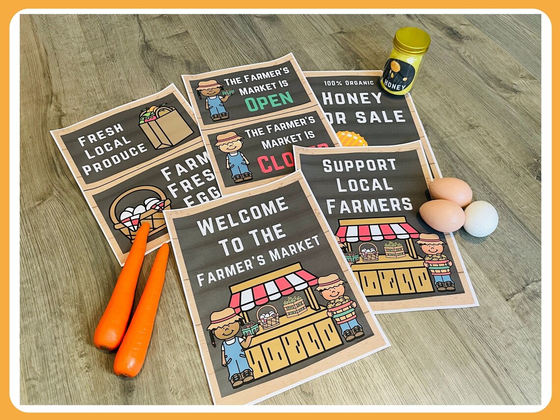 Dramatic Play Farmer's Market Printables - Etsy