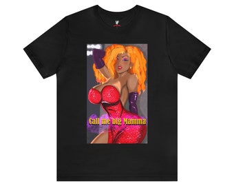 Afro Chic Jessica Rabbit Tee: Stylish Ethnic Fusion, Call me big mama,