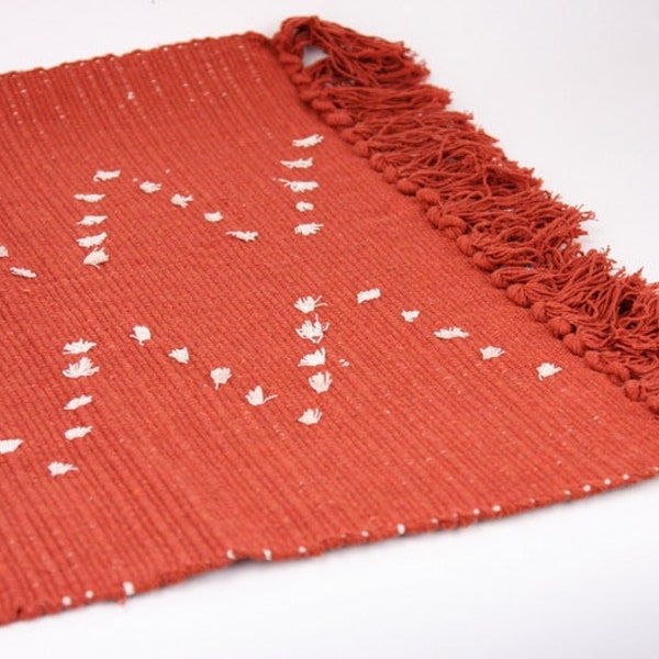 Red and White Farmhouse Rugs Etsy