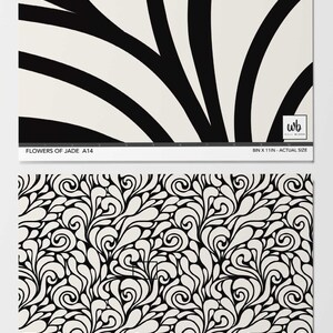 Flowers of Jade Wallpaper - Etsy