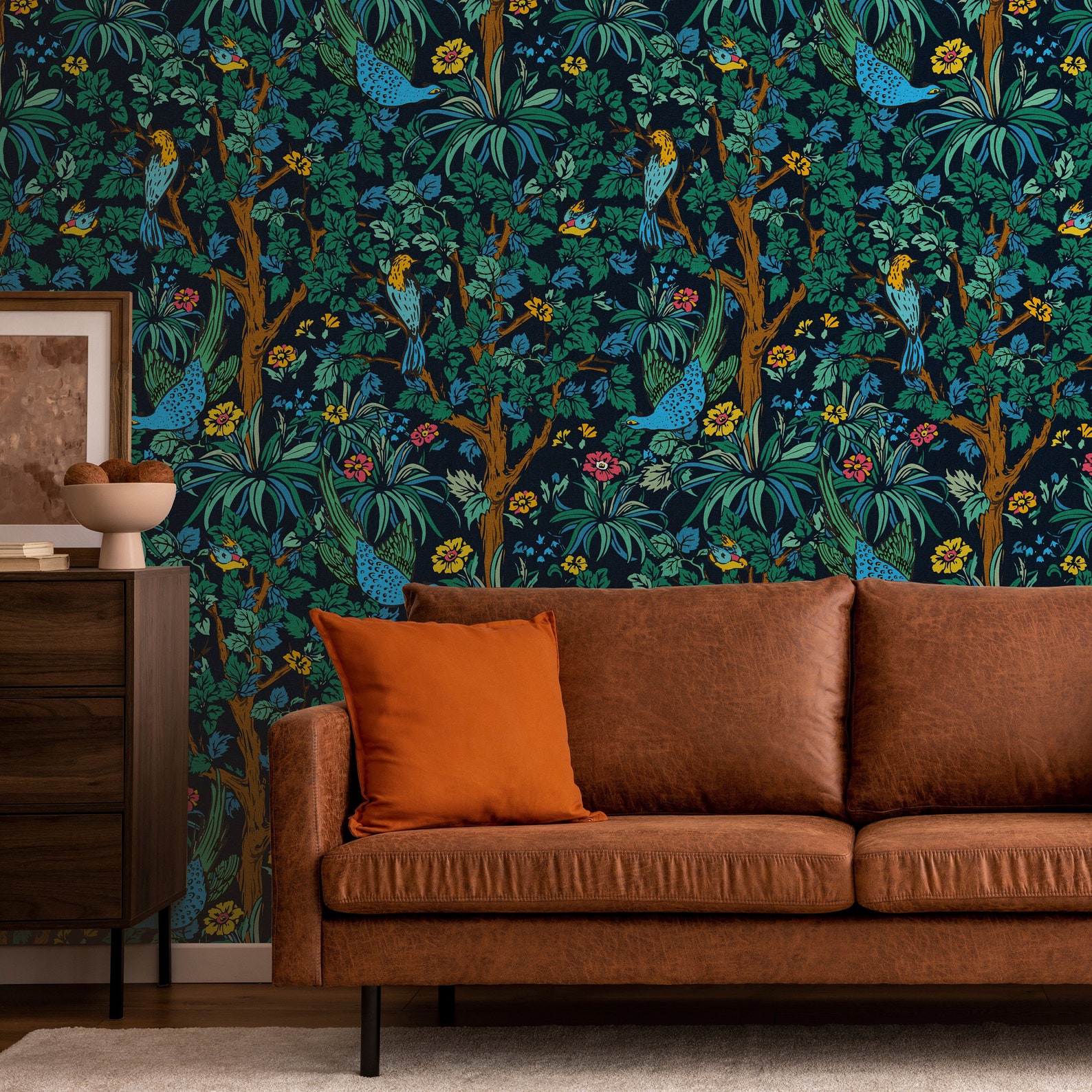 Flora Wallpaper - Etsy