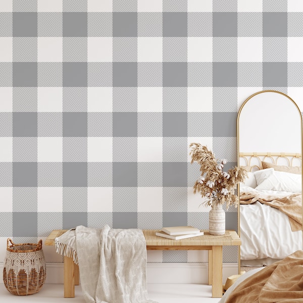 Buffalo Check Wallpaper - Etsy