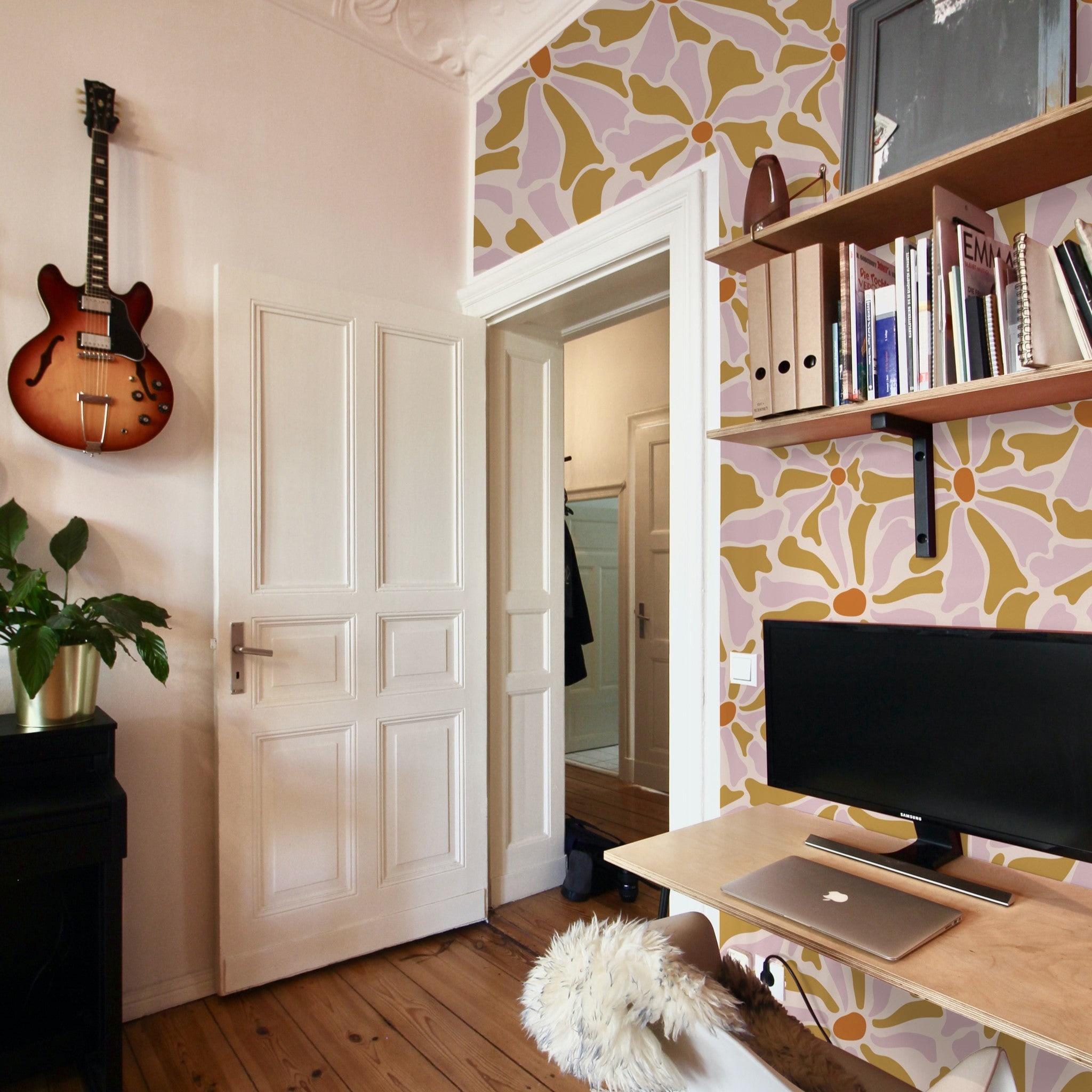 Lila Wallpaper - Etsy