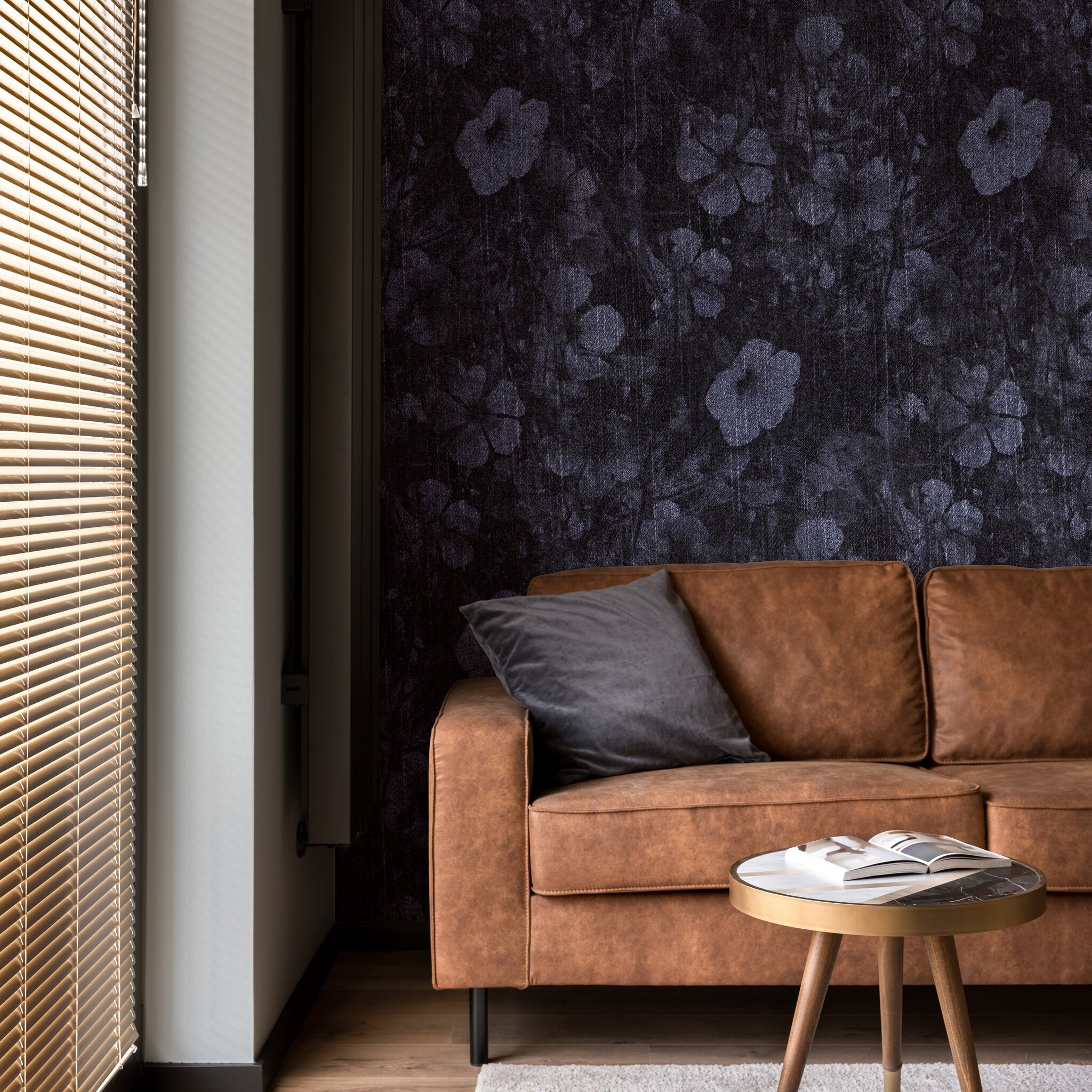 Navy Wallpaper - Etsy