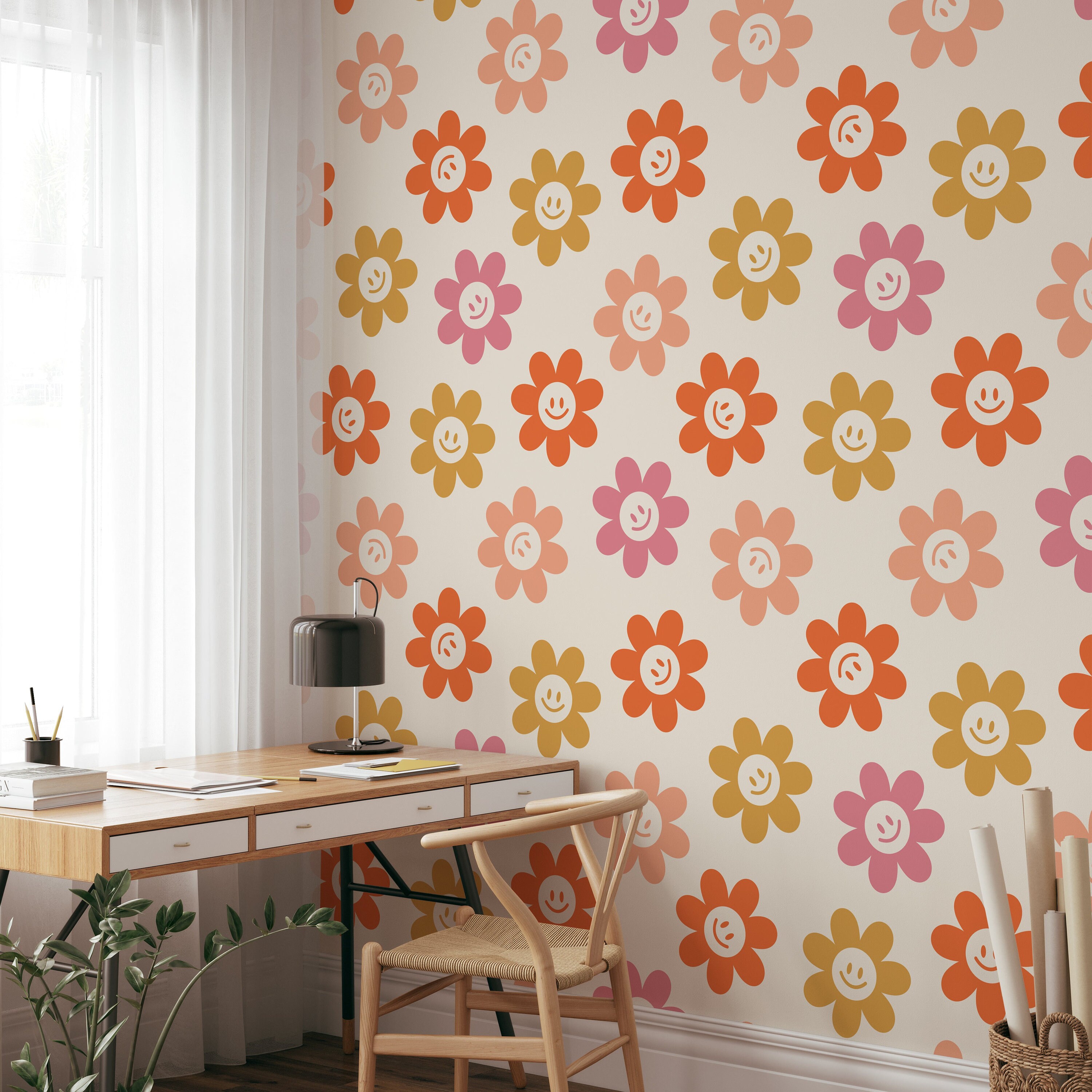 Daisy Wallpaper - Etsy