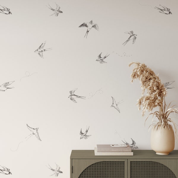 Of a Feather (Eggshell) Wallpaper