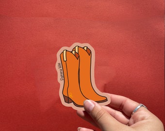 Leo Cowboy Boots Sticker | Astrology Stickers | Astrology Gift | Zodiac Stickers | Hydroflask Sticker| kindle stickers