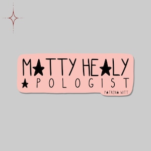 Matty Healy Apologist Club Sticker | Matty Healy Stickers | The 1975 | Laptop Stickers | Hydroflask Sticker| The 1975 Bumper Sticker