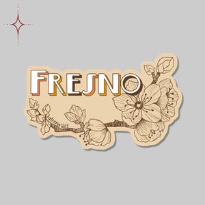 Fresno Sticker | California Stickers | Central Valley Stickers | Laptop Stickers | Hydroflask Sticker | Bumper Sticker | Fresyes Sticker