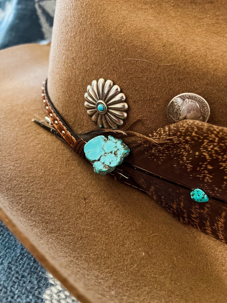 Turquoise Slab Hat Pins Etsy