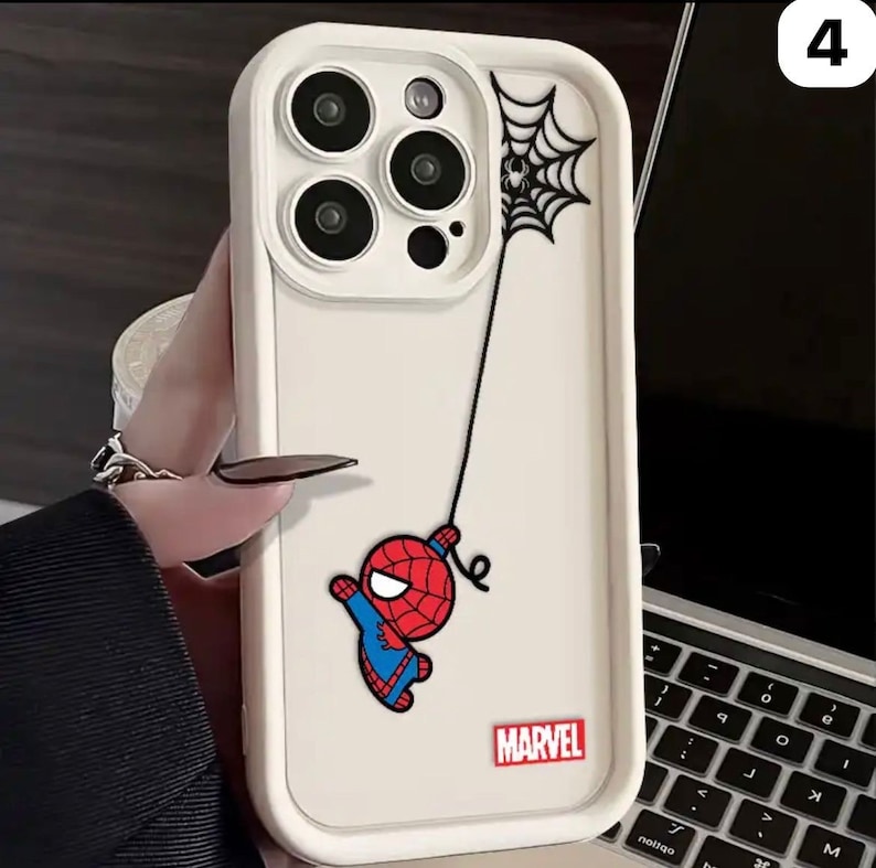 Marvel SpiderMan Mini iPhone Case Se adapta a todos los modelos de iPhone 15, 14, 13, 12, 11, Pro Max, XS Max, X, XR, 7, 8, Plus, 6S, 5S imagen 3